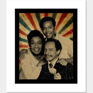 The Jeffersons Family -  - Photo Vintage Retro Look Fan Design Posters and Art